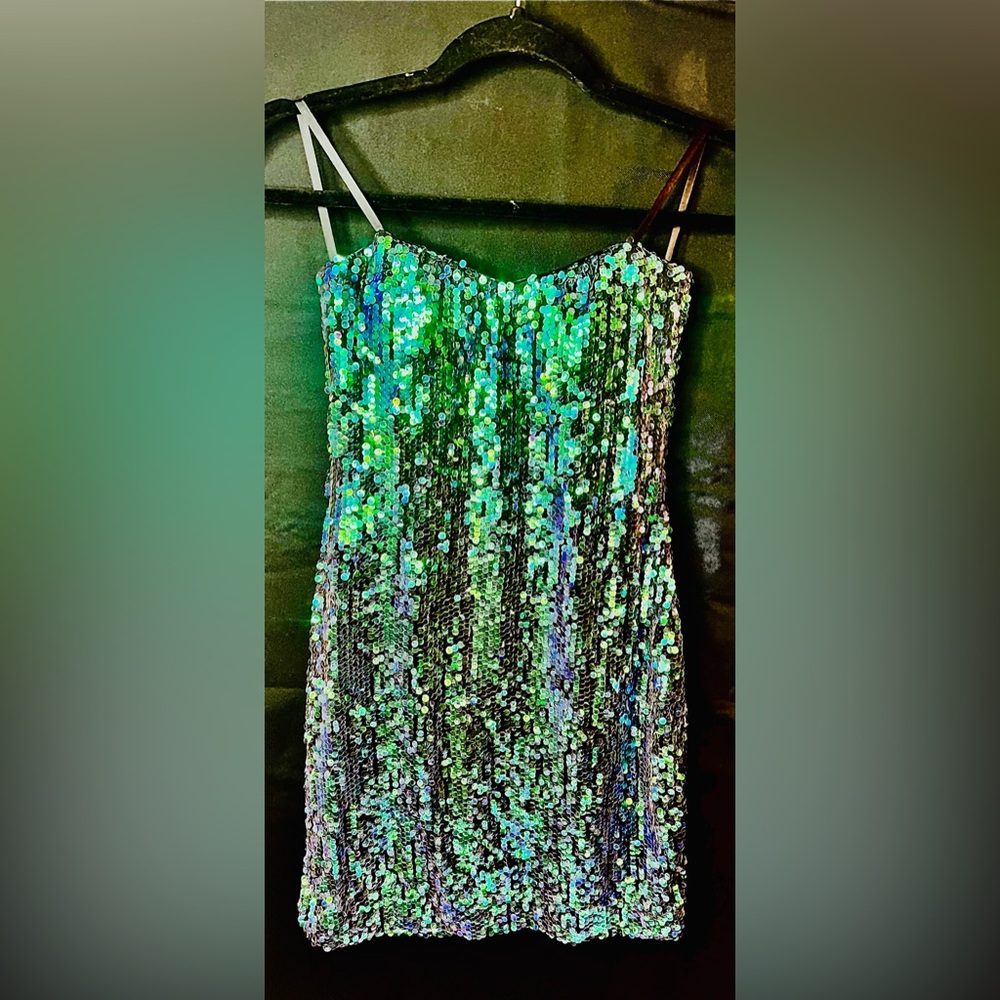 As you wish sequin mini dress